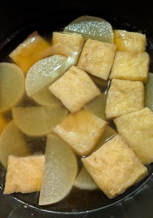 簡単★昼食！大根と油揚げの煮物-レシピのメイン写真