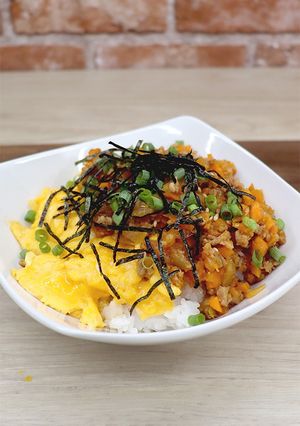 ピり辛味★韓国そぼろ丼-レシピのメイン写真