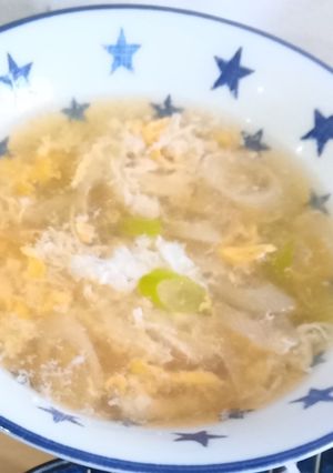 卵&茹で鶏&長ネギのスープ♪-レシピのメイン写真