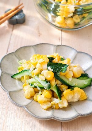 きゅうりととうもろこしの薬味和え-レシピのメイン写真