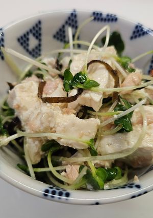 節約レシピ！　豆腐とかいわれ大根のサラダ-レシピのメイン写真