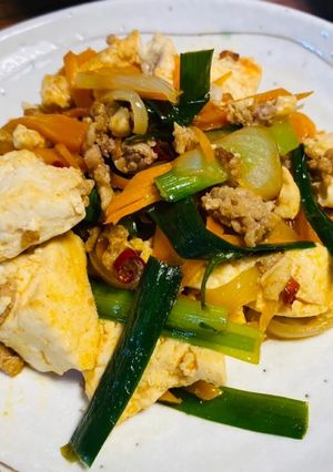 豆腐の韓国風炒め-レシピのメイン写真