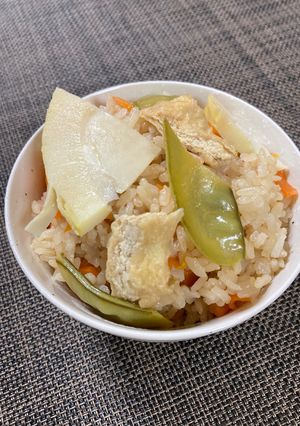 筍と絹さやえんどうの炊き込みご飯-レシピのメイン写真