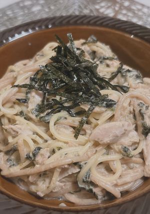 ツナと豆乳の和風クリームパスタ-レシピのメイン写真