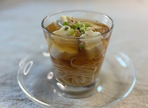 ひんやり汁ごと飲んじゃう冷やし豆腐と素麺-レシピのメイン写真