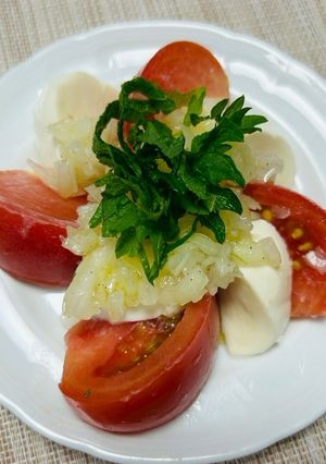 トマトと玉ねぎのカプレーゼ-レシピのメイン写真