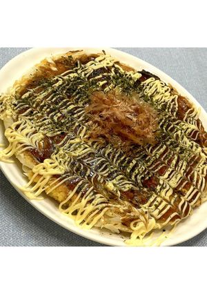 はんぺんと厚揚げのお好み焼き★動画あり★-レシピのメイン写真