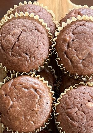 ふわふわ米粉チョコバナナマフィン🍌-レシピのメイン写真