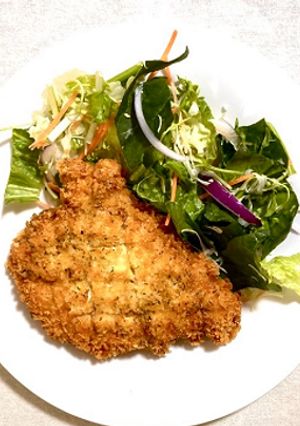 ミラノ風チキンカツレツ@つくば市学校給食-レシピのメイン写真