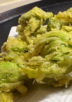 蕗の薹（ふきのとう）の天麩羅-レシピのメイン写真