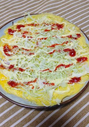 簡単オープンオムレツ-レシピのメイン写真