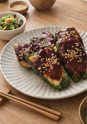 ピーマンの肉詰め-レシピのメイン写真