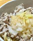 冷）おろしおろし豚しゃぶうどん