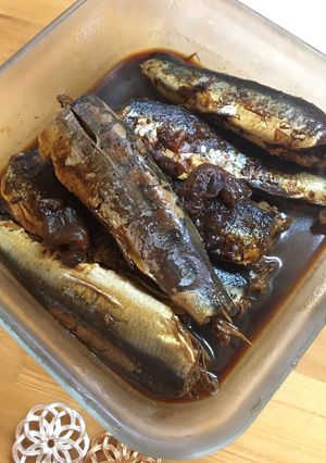 給食の「いわしの梅煮」♡骨まで食べよう-レシピのメイン写真