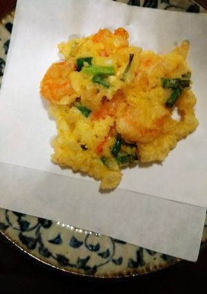 むきえび、玉ねぎのかき揚げ-レシピのメイン写真