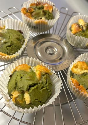 抹茶とホワイトチョコのカップケーキ-レシピのメイン写真