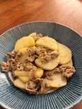 豚肉とシャキシャキ長芋の甘辛炒め
