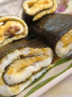粒マスマヨで♪ 薄焼きたまごの海苔巻き-レシピのメイン写真