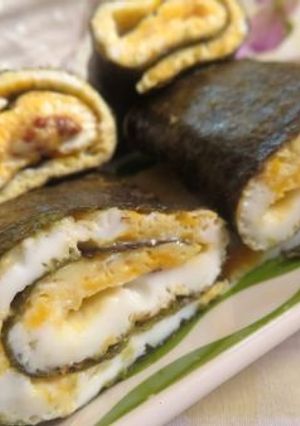 粒マスマヨで♪　薄焼きたまごの海苔巻き-レシピのメイン写真