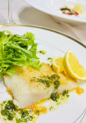 白身魚のソテー　ミントレモンオイルソース-レシピのメイン写真