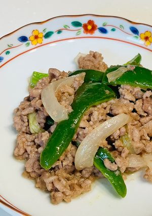 ひき肉とピーマンのピリ辛みそ炒め-レシピのメイン写真