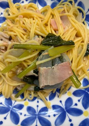 ホットクックで塩ツナパスタ-レシピのメイン写真