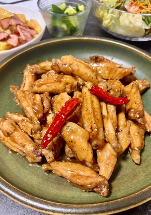 手羽中の甘辛ポン酢焼き-レシピのメイン写真