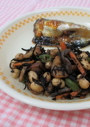 【学校給食】ひじきと大豆の煮物-レシピのメイン写真
