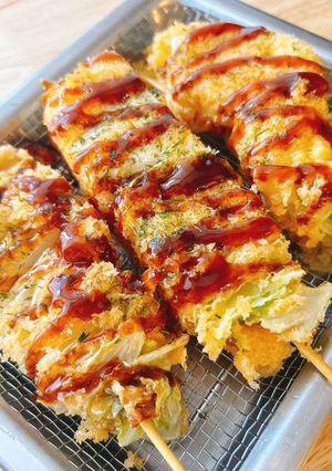 居酒屋風☆きゃべつの串揚げ-レシピのメイン写真