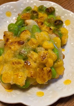 ぷちぷち枝豆コーン焼き-レシピのメイン写真