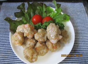 鶏ももひき肉と冷凍むき海老の揚げ物😋♪-レシピのメイン写真