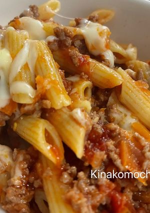 簡単失敗なし！チーズのペンネボロネーゼ-レシピのメイン写真