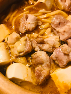 鍋の素&鍋野菜セット●鶏味噌うどん鍋-レシピのメイン写真