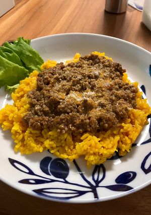 トマトパスタソースの残りでキーマカレー-レシピのメイン写真