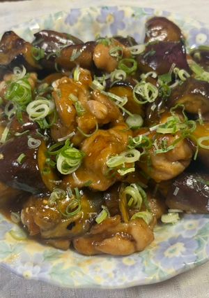 ナスと鶏もも肉の甘酢炒め-レシピのメイン写真