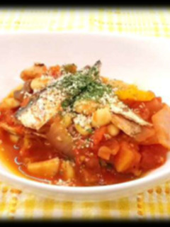 イワシと大豆の具沢山トマト煮-レシピのメイン写真
