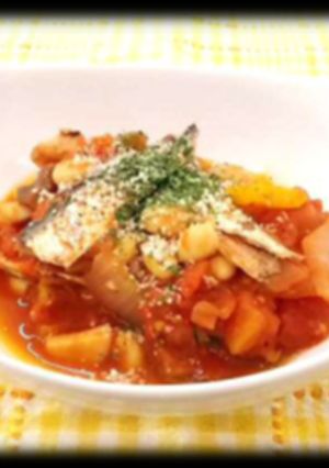 イワシと大豆の具沢山トマト煮-レシピのメイン写真