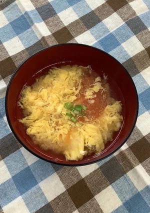 【メロンの会】トマトのかき玉汁-レシピのメイン写真