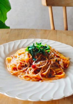 濃厚ワンパンパスタ♪夕食、昼食♪ダイエット-レシピのメイン写真