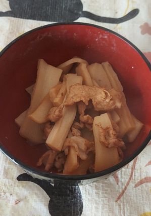 メンマと豚肉の煮物-レシピのメイン写真