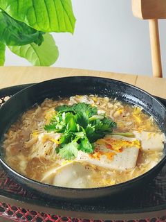 酸っぱ辛いとろふわ豆腐スープ☆今夜の夕食-レシピのメイン写真