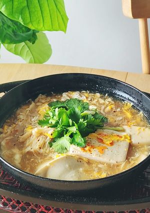 酸っぱ辛いとろふわ豆腐スープ☆今夜の夕食-レシピのメイン写真