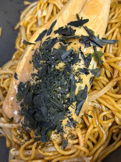 一人暮らし簡単わかめもやしさば焼きそば-レシピのメイン写真