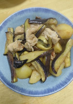 なすと豚肉の簡単炒め物-レシピのメイン写真