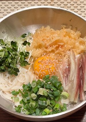 【男飯】松茸お吸物　混ぜそうめん/和そば-レシピのメイン写真