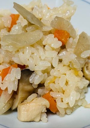 我が家で大評判⭐︎鶏ごぼうの炊き込みご飯-レシピのメイン写真