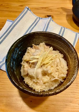 里芋と🐽豚バラ肉の炊き込みご飯-レシピのメイン写真