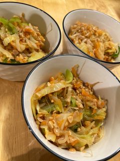 野菜と納豆和え 腸活!-レシピのメイン写真