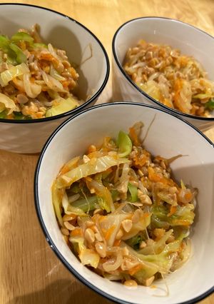 野菜と納豆和え 腸活！-レシピのメイン写真