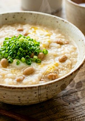 我が家の白味噌納豆雑炊-レシピのメイン写真